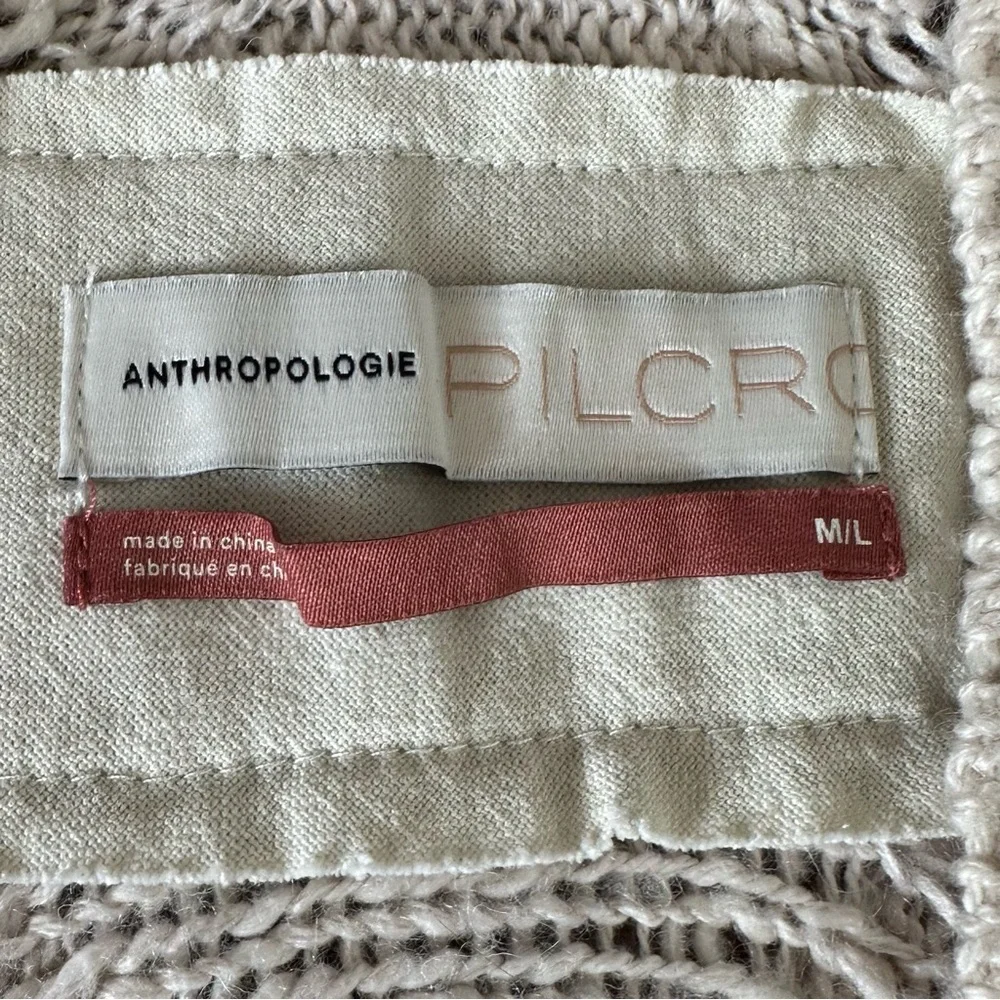 Anthropologie Pilcro Jemma Cable-Knit Cardigan size M/L - Picture 10 of 13